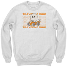 Load image into Gallery viewer, Comfort Colors Traveling Boo Sweatshirt, Cute Halloween Sweatshirt Spooky Season Sweatshirt, Funny Halloween Ghost Sweatshirt Halloween Gift