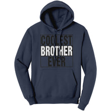 Load image into Gallery viewer, Coolest Brother Hoodie, Brother Sweater, Mens Clothing, Graphic Hoodie, Big Brother Shirt, Christmas Gifts For Older Brother, Family Gift