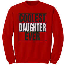 Load image into Gallery viewer, Coolest_Daughter_Ever_Sweatshirt_Daught_Red_Mockup.png
