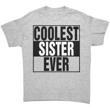 Load image into Gallery viewer, Coolest_Sister_Ever_Shirt_Big_Sister_Sh_Ash_Grey_Front_Mockup.png