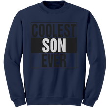 Load image into Gallery viewer, Coolest_Son_Ever_Sweatshirt_Son_Sweatsh_Navy_Mockup.png