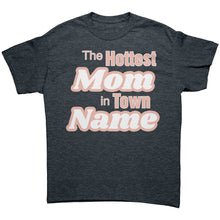Load image into Gallery viewer, Custom Mom Shirt, The Hottest Mom In Town Shirt, Personalized Mom Shirt With Names Personalized Gift Christmas Gifts For Mom Christmas Shirt