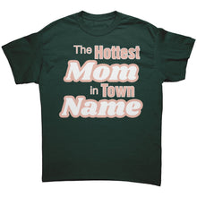 Load image into Gallery viewer, Custom Mom Shirt, The Hottest Mom In Town Shirt, Personalized Mom Shirt With Names Personalized Gift Christmas Gifts For Mom Christmas Shirt