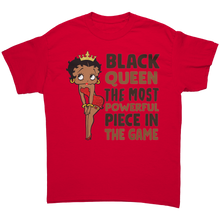 Load image into Gallery viewer, Cute_Betty_Boop_Shirt_Black_Queen_Shirt_Red_Front_Mockup.png