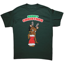 Load image into Gallery viewer, Cute Betty Boop Shirt, Funny Christmas Shirt, Christmas Reindeer Shirt, Christmas Graphic Tee, Christmas Gifts For Her, Womens Clothing Gift