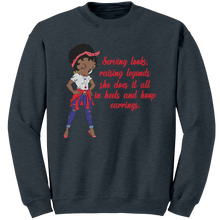 Load image into Gallery viewer, Cute_Betty_Boop_Sweatshirt_Mom_Sweatshi_Dark_Heather_Mockup.png
