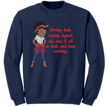 Load image into Gallery viewer, Cute_Betty_Boop_Sweatshirt_Mom_Sweatshi_Navy_Mockup.png