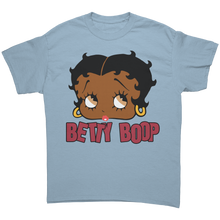 Load image into Gallery viewer, Cute_Betty_Boop_T-Shirt_for_Women_Retro_Light_Blue_Front_Mockup.png