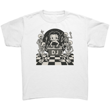 Load image into Gallery viewer, Cute_Halloween_Youth_Shirt_Betty_Boop_T_White_Mockup.png