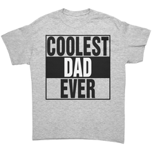 Load image into Gallery viewer, Dad_Shirt_Coolest_Dad_Shirt_Daddy_Shir_Ash_Grey_Front_Mockup.png