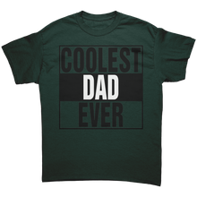 Load image into Gallery viewer, Dad_Shirt_Coolest_Dad_Shirt_Daddy_Shir_Forest_Green_Mockup.png