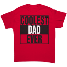 Load image into Gallery viewer, Dad_Shirt_Coolest_Dad_Shirt_Daddy_Shir_Red_Front_Mockup.png