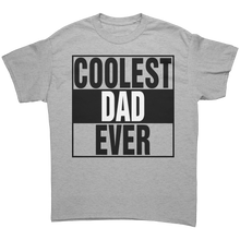 Load image into Gallery viewer, Dad_Shirt_Coolest_Dad_Shirt_Daddy_Shir_Sport_Grey_Front_Mockup.png