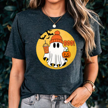 Load image into Gallery viewer, Comfort Colors Halloween Ghost Shirt, Halloween Shirt, Halloween Gift, Halloween Pumpkin Shirt, Spooky Season Shirt, Trick or Treat Shirt