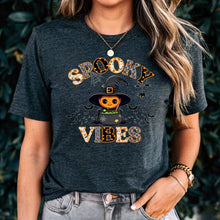 Load image into Gallery viewer, Comfort Colors Spooky Vibes Shirt, Spooky Season Shirt, Cute Halloween Shirt, Halloween Gift, Halloween Pumpkin Shirt, Trick or Treat Shirt