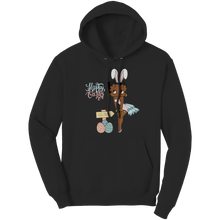 Load image into Gallery viewer, Easter_Hoodie_Cute_Betty_Boop_Hoodie_E_Black_Front_Mockup.png