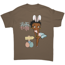 Load image into Gallery viewer, Easter_Shirt_Easter_Egg_Shirt_Betty_Bo_Brown_Savana_Front_Mockup.png