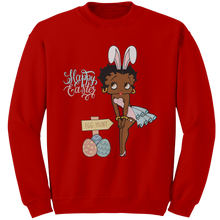 Load image into Gallery viewer, Easter_Sweatshirt_Betty_Boop_Sweatshirt_Red_Mockup.png