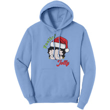 Load image into Gallery viewer, Feeling Jolly Hoodie, Betty Boop Christmas Hoodie, Unique Holiday Gift for Her, Women's Christmas Sweater, Betty Boop Hoodie, Womens Hoodie