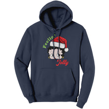 Load image into Gallery viewer, Feeling Jolly Hoodie, Betty Boop Christmas Hoodie, Unique Holiday Gift for Her, Women's Christmas Sweater, Betty Boop Hoodie, Womens Hoodie