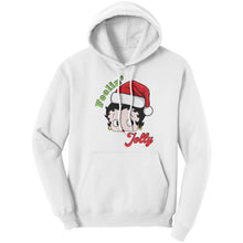 Load image into Gallery viewer, Feeling Jolly Hoodie, Betty Boop Christmas Hoodie, Unique Holiday Gift for Her, Women's Christmas Sweater, Betty Boop Hoodie, Womens Hoodie