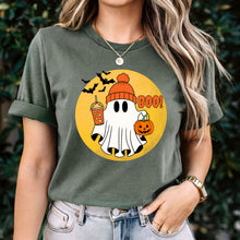 Load image into Gallery viewer, Comfort Colors Halloween Ghost Shirt, Halloween Shirt, Halloween Gift, Halloween Pumpkin Shirt, Spooky Season Shirt, Trick or Treat Shirt