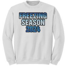 Load image into Gallery viewer, Freezing Season Sweatshirt, Cute Winter Sweatshirt, Christmas Sweatshirt, Freezing Season 2024 Shirt, Christmas Gifts, Holiday Sweatshirt