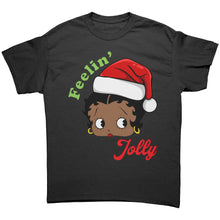 Load image into Gallery viewer, Funny Christmas Shirt, Feeling Jolly Shirt, Christmas Betty Boop Shirt Christmas Gifts Cute Betty Boop Tshirt, Christmas Womens Clothing