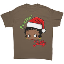 Load image into Gallery viewer, Funny Christmas Shirt, Feeling Jolly Shirt, Christmas Betty Boop Shirt Christmas Gifts Cute Betty Boop Tshirt, Christmas Womens Clothing