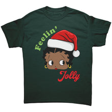 Load image into Gallery viewer, Funny Christmas Shirt, Feeling Jolly Shirt, Christmas Betty Boop Shirt Christmas Gifts Cute Betty Boop Tshirt, Christmas Womens Clothing