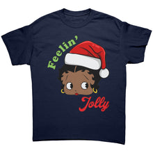 Load image into Gallery viewer, Funny Christmas Shirt, Feeling Jolly Shirt, Christmas Betty Boop Shirt Christmas Gifts Cute Betty Boop Tshirt, Christmas Womens Clothing