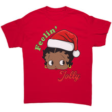 Load image into Gallery viewer, Funny Christmas Shirt, Feeling Jolly Shirt, Christmas Betty Boop Shirt Christmas Gifts Cute Betty Boop Tshirt, Christmas Womens Clothing