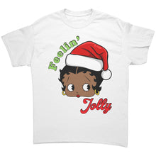 Load image into Gallery viewer, Funny Christmas Shirt, Feeling Jolly Shirt, Christmas Betty Boop Shirt Christmas Gifts Cute Betty Boop Tshirt, Christmas Womens Clothing