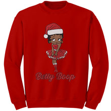 Load image into Gallery viewer, Funny Christmas Sweater Betty Boop Graphic Sweatshirt Christmas Gifts For Her Christmas Party Cute Betty Boop Sweatshirt Santa Sweatshirt