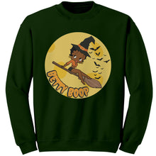 Load image into Gallery viewer, Funny Witchy Vibes Betty Boop Halloween Sweatshirt, Spooky Season Sweatshirt Halloween Gift For Her Halloween Party Sweatshirt Halloween Boo