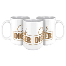 Load image into Gallery viewer, Goal Digger Mug, Motivation Mug, Inspiration Mug, Affirmation, Coffee Mug Gifts for Her, Cute Mug, Inspirational Quotes, Kitchen Gift