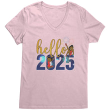 Load image into Gallery viewer, Happy New Year Shirt, Hello 2025 Shirt, Betty Boop Vneck, Betty Boop Shirt Happy New Year 2025 Tshirt Christmas Shirt Christmas Gift For Her