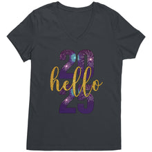 Load image into Gallery viewer, Happy New Year Vneck For Womens New Year Hello 2025 Shirt, New Year Design Shirt, New Year Family Shirt, Christmas Shirt, Christmas Gift