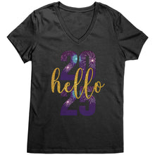 Load image into Gallery viewer, Happy New Year Vneck For Womens New Year Hello 2025 Shirt, New Year Design Shirt, New Year Family Shirt, Christmas Shirt, Christmas Gift