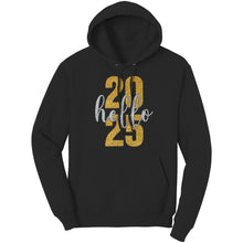 Load image into Gallery viewer, Hello 2025 Hoodie, New Year Hoodie, Happy New Year Hooded Sweatshirt, New Year 2025 Family Hoodie, Christmas Hoodie Christmas Gift For Her