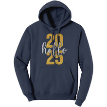 Load image into Gallery viewer, Hello 2025 Hoodie, New Year Hoodie, Happy New Year Hooded Sweatshirt, New Year 2025 Family Hoodie, Christmas Hoodie Christmas Gift For Her