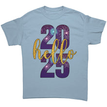 Load image into Gallery viewer, Hello 2025 Shirt, New Year Tshirt, New Year 2025 Shirt, New Year Design Shirt, New Year Family Shirt, Holiday Shirt, Christmas Gift