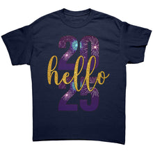 Load image into Gallery viewer, Hello 2025 Shirt, New Year Tshirt, New Year 2025 Shirt, New Year Design Shirt, New Year Family Shirt, Holiday Shirt, Christmas Gift