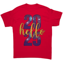Load image into Gallery viewer, Hello 2025 Shirt, New Year Tshirt, New Year 2025 Shirt, New Year Design Shirt, New Year Family Shirt, Holiday Shirt, Christmas Gift