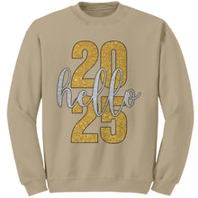 Load image into Gallery viewer, Hello 2025 Sweatshirt, New Year Sweatshirt, New Year Family Sweatshirt, New Year 2025 Christmas Sweatshirt, Holiday Gift, Christmas Gift