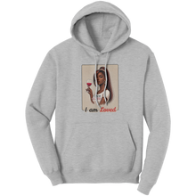 Load image into Gallery viewer, I_Am_Loved_Hoodie_Valentines_Womens_Hoo_Ash_Front_Mockup.png