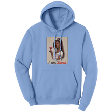 Load image into Gallery viewer, I_Am_Loved_Hoodie_Valentines_Womens_Hoo_Light_Blue_Front_Mockup.png