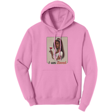 Load image into Gallery viewer, I_Am_Loved_Hoodie_Valentines_Womens_Hoo_Light_Pink_Front_Mockup.png