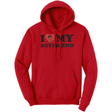 Load image into Gallery viewer, I Love My Boyfriend Hoodie, Cute Valentine Hoodie I Heart My Boyfriend Hoodie Valentines Day Hoodie Valentines Gift For Her Anniversary Gift