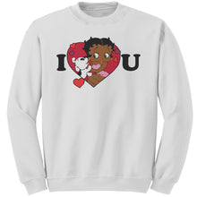 Load image into Gallery viewer, I Love You Betty Boop Sweatshirt, I Love You Sweatshirt, Christmas Gift for Her, Betty Boop Womens Sweatshirt Gift, Christmas Sweater Gift